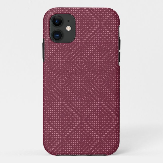 Coques Case-Mate iPhone Motif de Jacquard preppy sans couture (Dos)