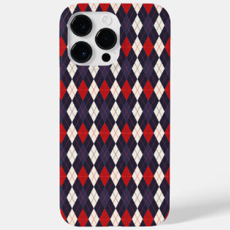 Coque Case-Mate iPhone Motif de Jacquard violet profond rouge