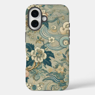 Coque Pour iPhone 16 Motif de jardin oriental