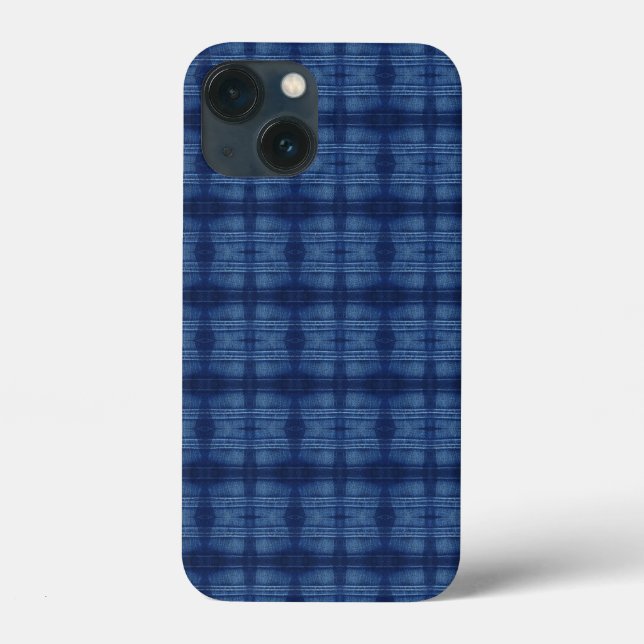 Coques Case-Mate iPhone motif de jeans bleu (Verso)