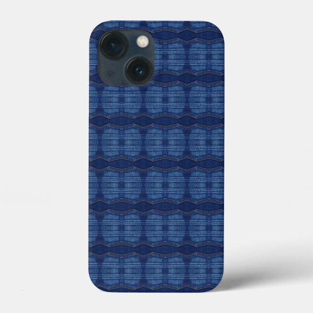 Coques Case-Mate iPhone motif de jeans bleu (Verso)