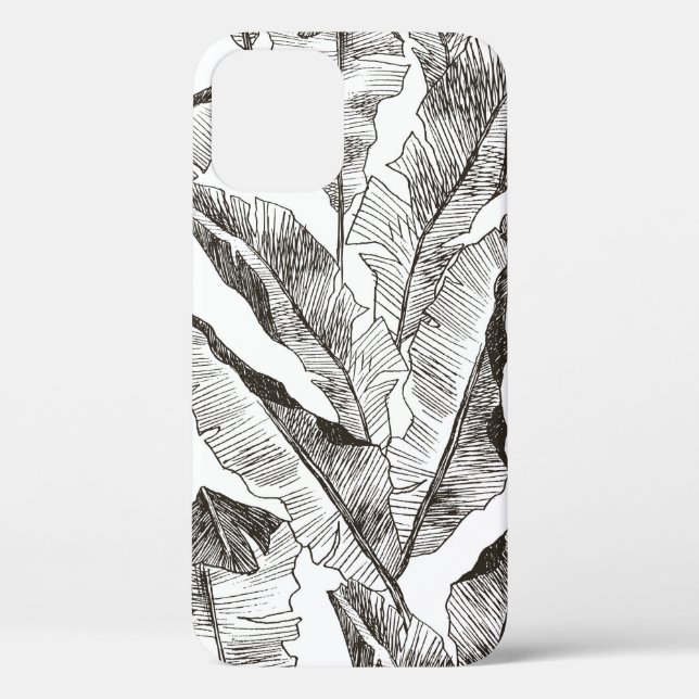 Coques Case-Mate iPhone Motif de jungle tropicale plante sans couture. Pri (Verso)