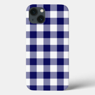 Coques Pour iPhone Motif de la marine et de la En vichy blanche