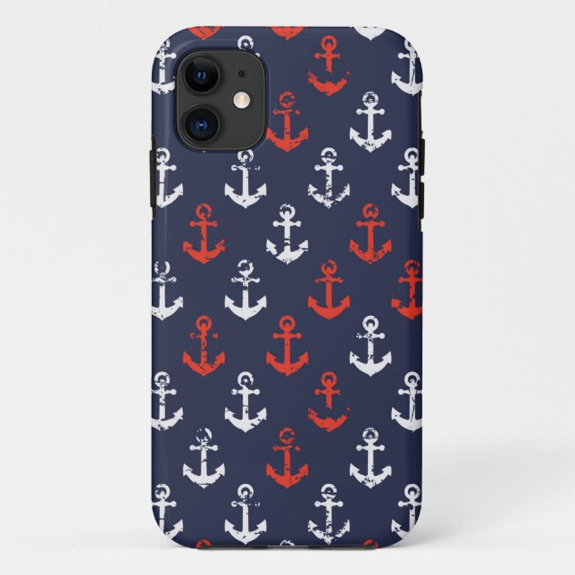 Coques Case-Mate iPhone Motif De La Marine Rouge Blanche Et Bleue (Dos)
