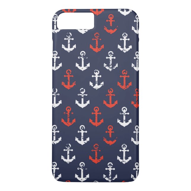 Coques Case-Mate iPhone Motif De La Marine Rouge Blanche Et Bleue (Dos)