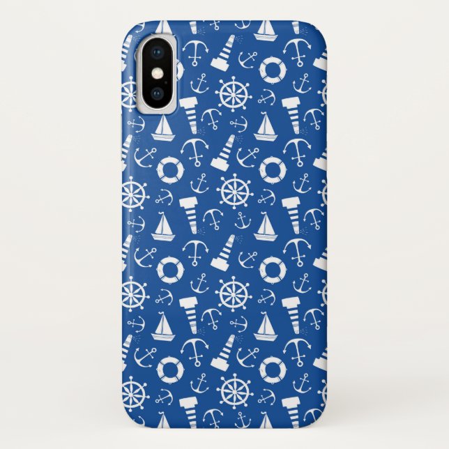 Coques Case-Mate iPhone Motif de la mer bleue (Dos)