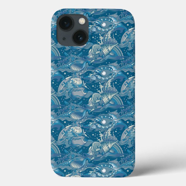 Coques Case-Mate iPhone Motif de la mer tropicale (Verso)