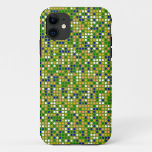 Coque Case-Mate iPhone Motif de la mosaïque Retro Polka Dot #2