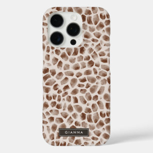 Coque iPhone 16 Pro Motif de la peau animale sauvage de Giraffe