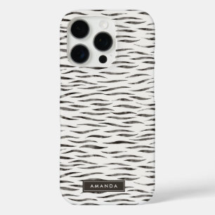 Coque iPhone 16 Pro Motif de la peau animale sauvage du tigre