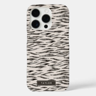 Coque iPhone 16 Pro Motif de la peau animale sauvage du tigre