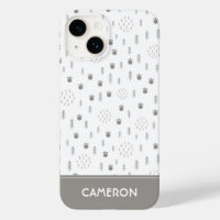 Motif de la piste animale du bois mûre