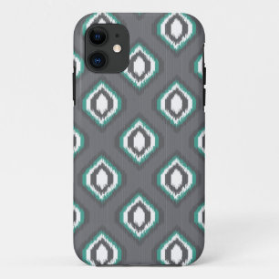 Coque iPhone 11 motif de la tribu rétro-ikat