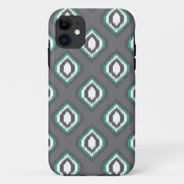 Coques Case-Mate iPhone motif de la tribu rétro-ikat (Dos)