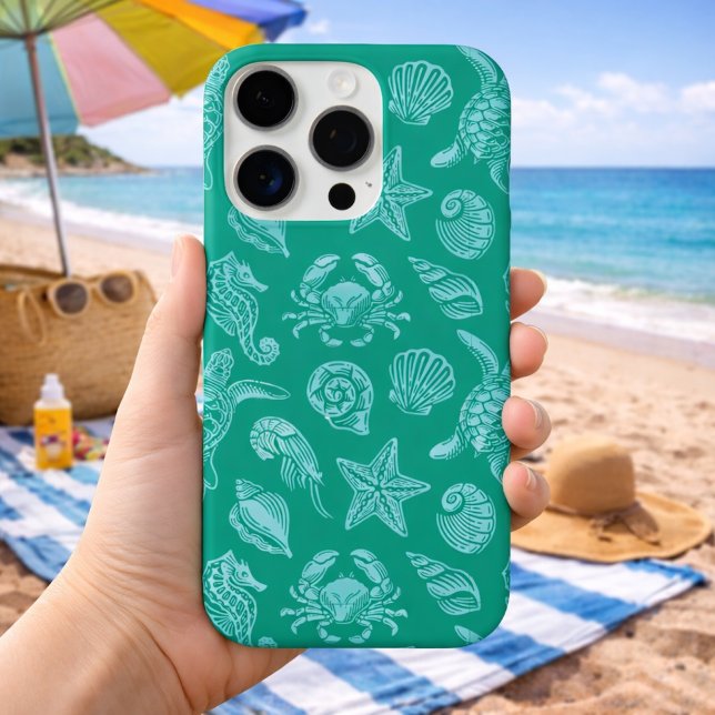 Coques Case-Mate iPhone Motif de la vie océanique - Esthétique marine (Créateur téléchargé)