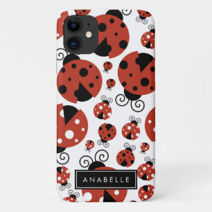 Case-Mate iPhone Case Motif De Ladybugs, Red Ladybugs, Votre Nom