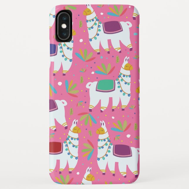 Coques Case-Mate iPhone Motif de lama mignon (Dos)