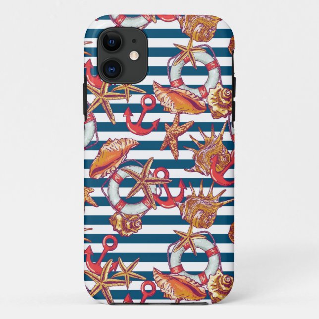 Coques Case-Mate iPhone Motif De L'Amidon Et De La Grève (Dos)