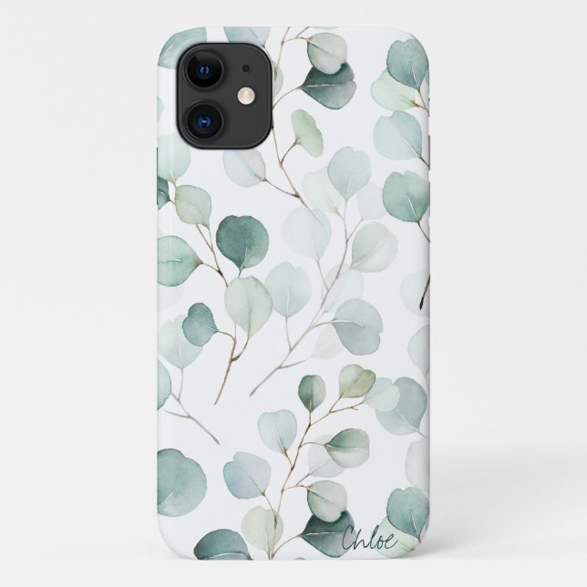 Coques Case-Mate iPhone Motif de l'Eucalyptus de Botanique personnalisé (Dos)