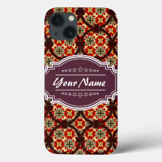Coques Pour iPhone Motif de liaison circulaire avec nom personnalisé