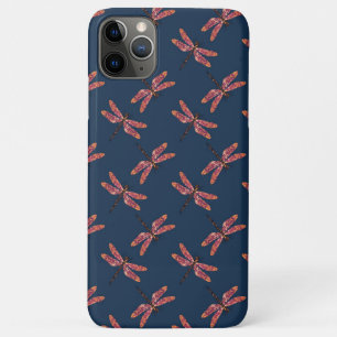 Case-Mate iPhone Case Motif de libellules sur Midnight Blue