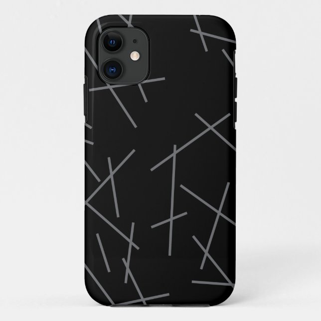 Coques Case-Mate iPhone Motif de ligne graphique moderne, simple, désordon (Dos)
