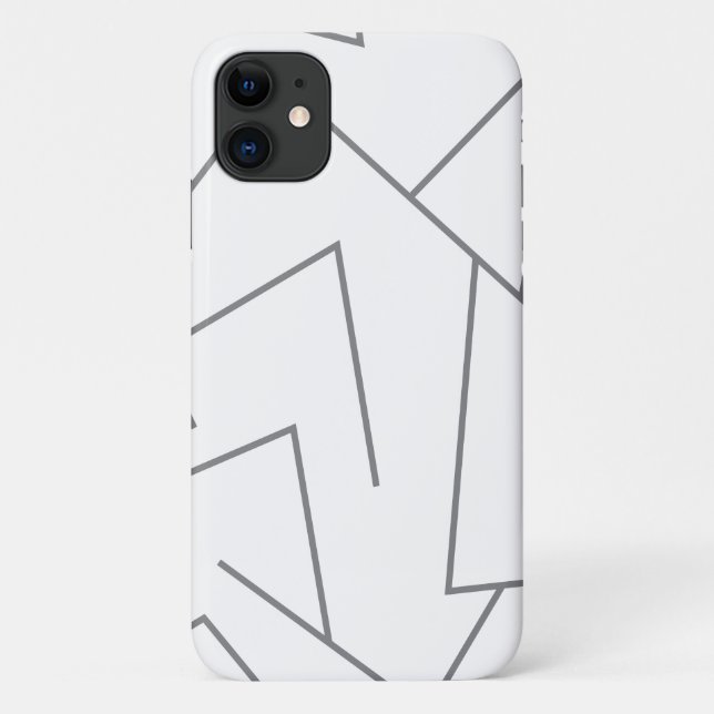 Coques Case-Mate iPhone Motif de ligne graphique moderne, urbain simple, d (Dos)
