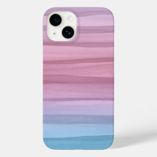 Coque Case-Mate iPhone Motif de lignes d'aquarelle Pastel