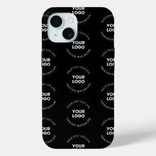 Coque Case-Mate iPhone Motif de logo et de texte modifiable facile à remp