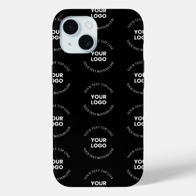 Coques Case-Mate iPhone Motif de logo et de texte modifiable facile à remp (Verso)
