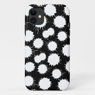 Etui iPhone Case-Mate Motif de lot - Blanc sur noir
