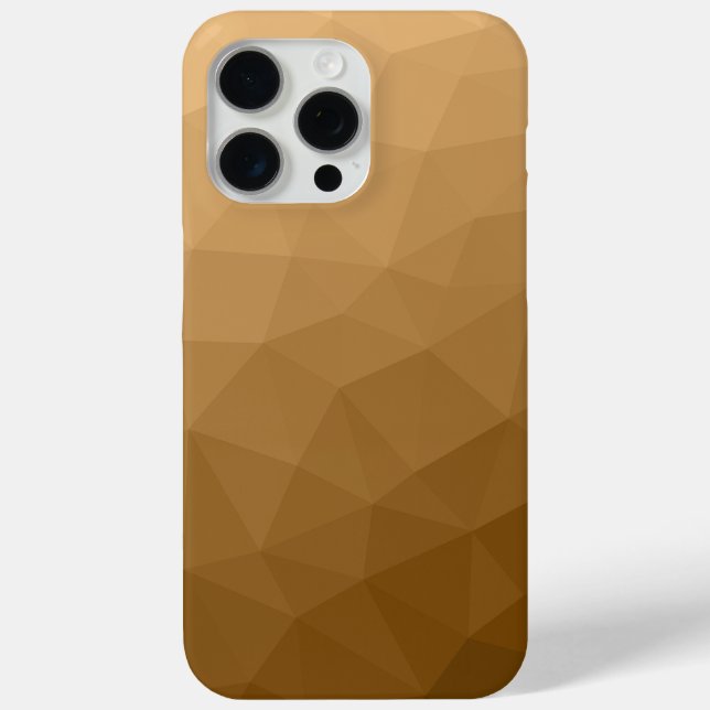 Coques Case-Mate iPhone motif de maillage géométrique Brown gris (Verso)