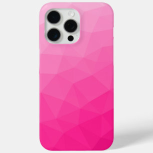 Coque Case-Mate iPhone Motif de maillage géométrique dégradé rose chaud