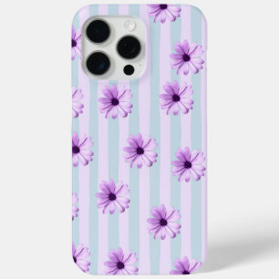 Coque Case-Mate iPhone Motif de marguerite bleue et violette