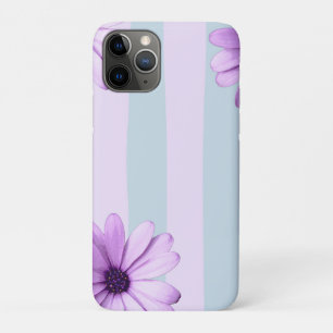 Case-Mate iPhone Case motif de marguerite rayée bleu et violet