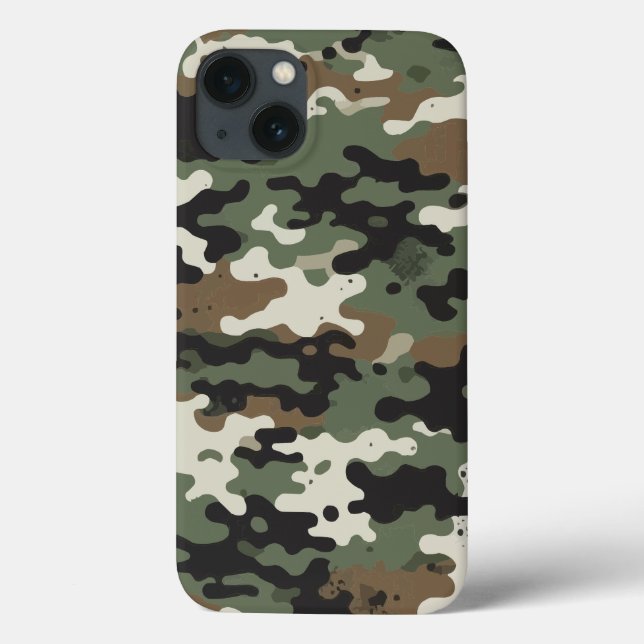 Coques Case-Mate iPhone Motif de Maze militaire (Verso)