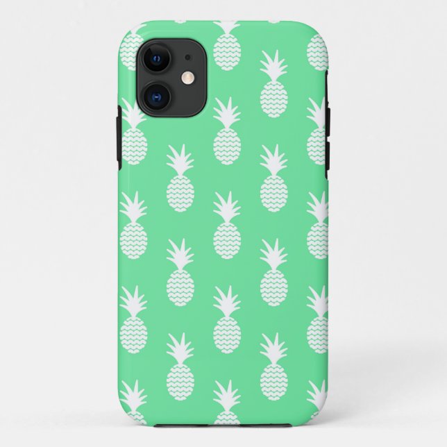 Coques Case-Mate iPhone Motif de menthe d'ananas (Dos)
