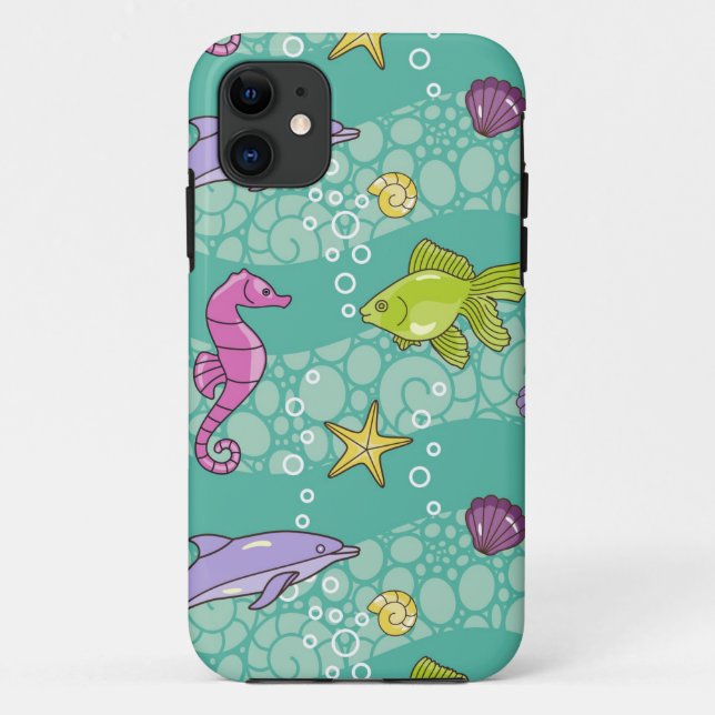 Coques Case-Mate iPhone Motif de mer d'été (Dos)
