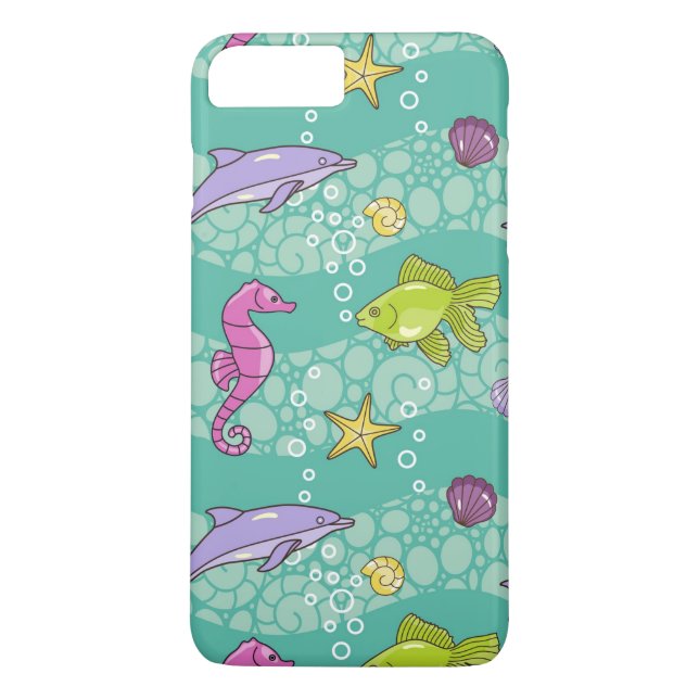 Coques Case-Mate iPhone Motif de mer d'été (Dos)