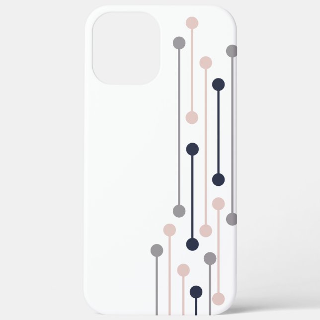 Coques Case-Mate iPhone Motif de mode géométrique de luxe Abstrait (Verso)