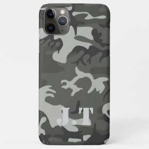 Coque iPhone 11 Pro Max Motif de monogramme de camouflage urbain génial