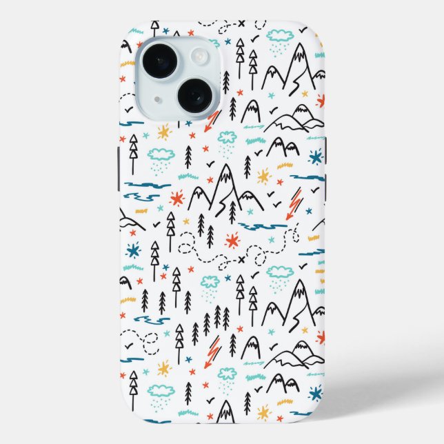 Coques Case-Mate iPhone Motif de montagne (Verso)