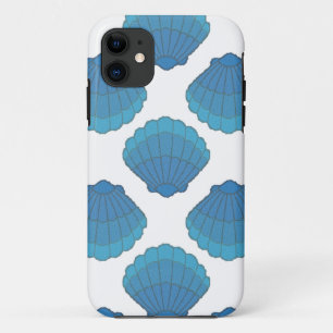 Coques Pour iPhone Motif de mosaïque Blue Seashell