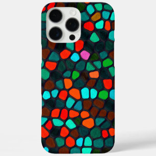 Coque iPhone 16 Pro Max Motif de mosaïque coloré multicolore