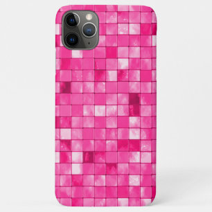 Coques Pour iPhone Motif de mosaïque géométrique rose/Fuchsia Él