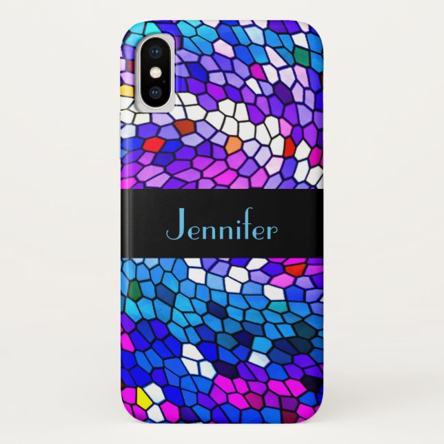 Coques Case-Mate iPhone Motif de mosaïque Mosaïque Personnalisé iPhone X C (Dos)