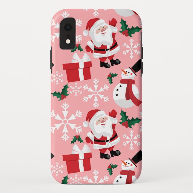Coques Case-Mate iPhone Motif de Noël (Dos)