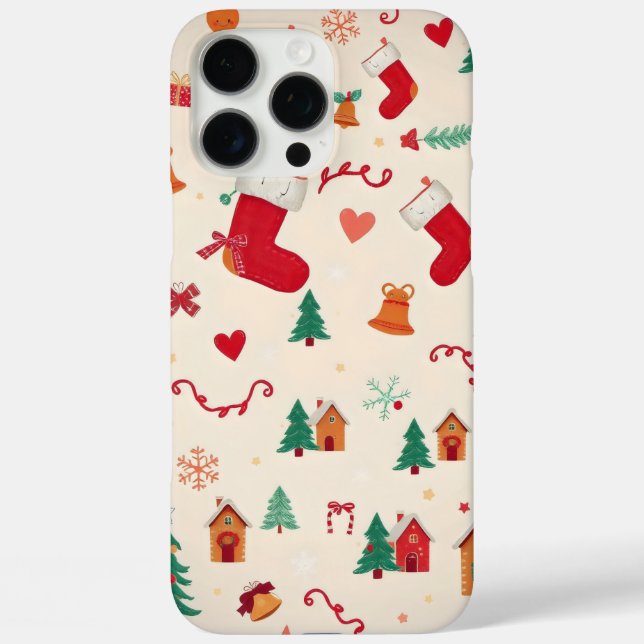 Coques Case-Mate iPhone motif de Noël (Verso)