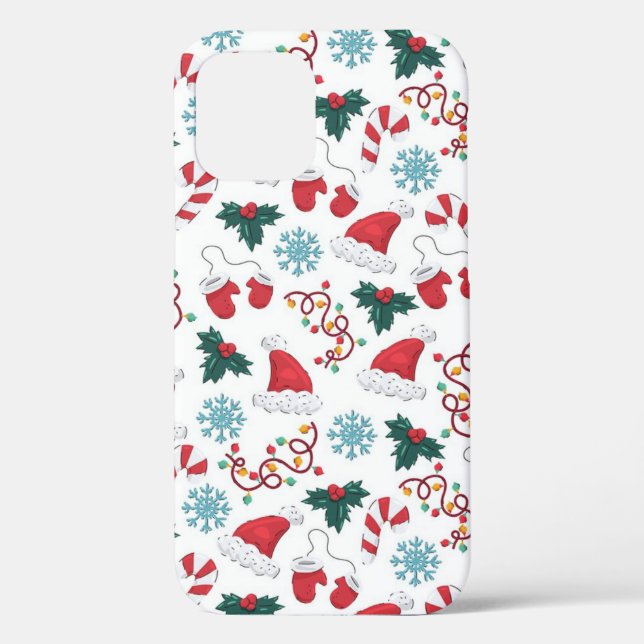 Coques Case-Mate iPhone Motif de Noël (Verso)