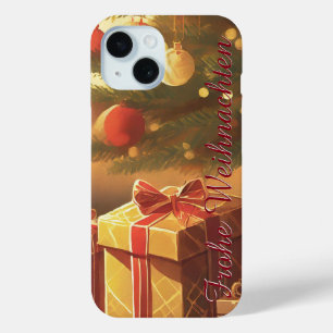 Coque Case-Mate iPhone Motif de Noël avec des cadeaux sous l'arbre de Noë